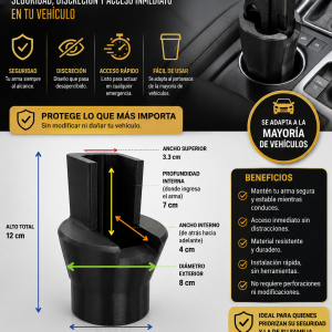Alternative view of Vaso porta arma 9mm