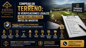 Comprar un terreno: 10 verificaciones legales que debes realizar antes de invertir